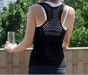 Womens Yoga Shirt Yoga Tank Tops Hollow Back Top Gym Jogging Vest Female Running Top Woman Fitness Sport Top Sexy Yoga Clothing
