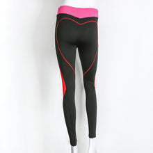 Didiopt Yoga Pants Patchwork Cute Heart Leggins
