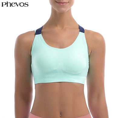 Phevos Women Push Up Sports Bra for Fitness Yoga